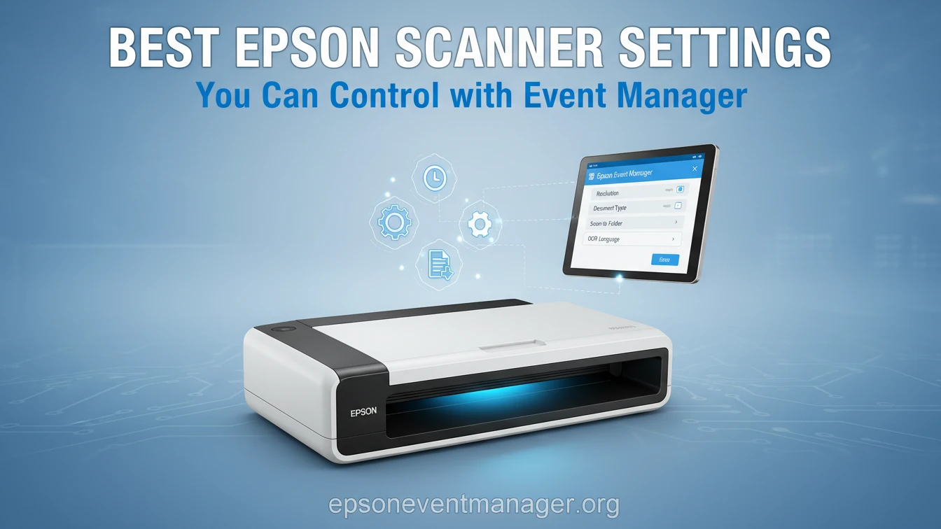 best epson scanner settings you can control with event manager