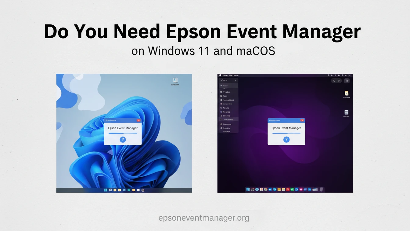 Do You Need Epson Event Manager On Windows 11 And Macos