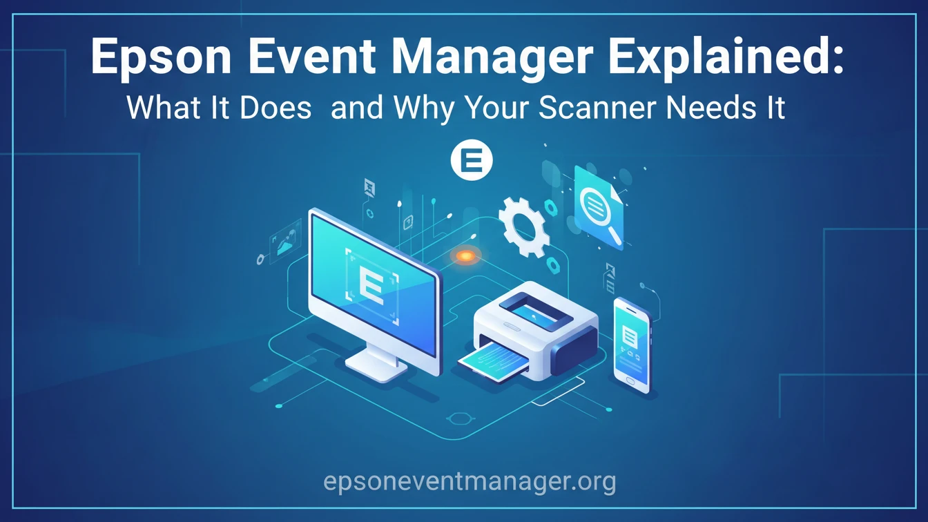 epson event manager explained what it does and why your scanner needs it