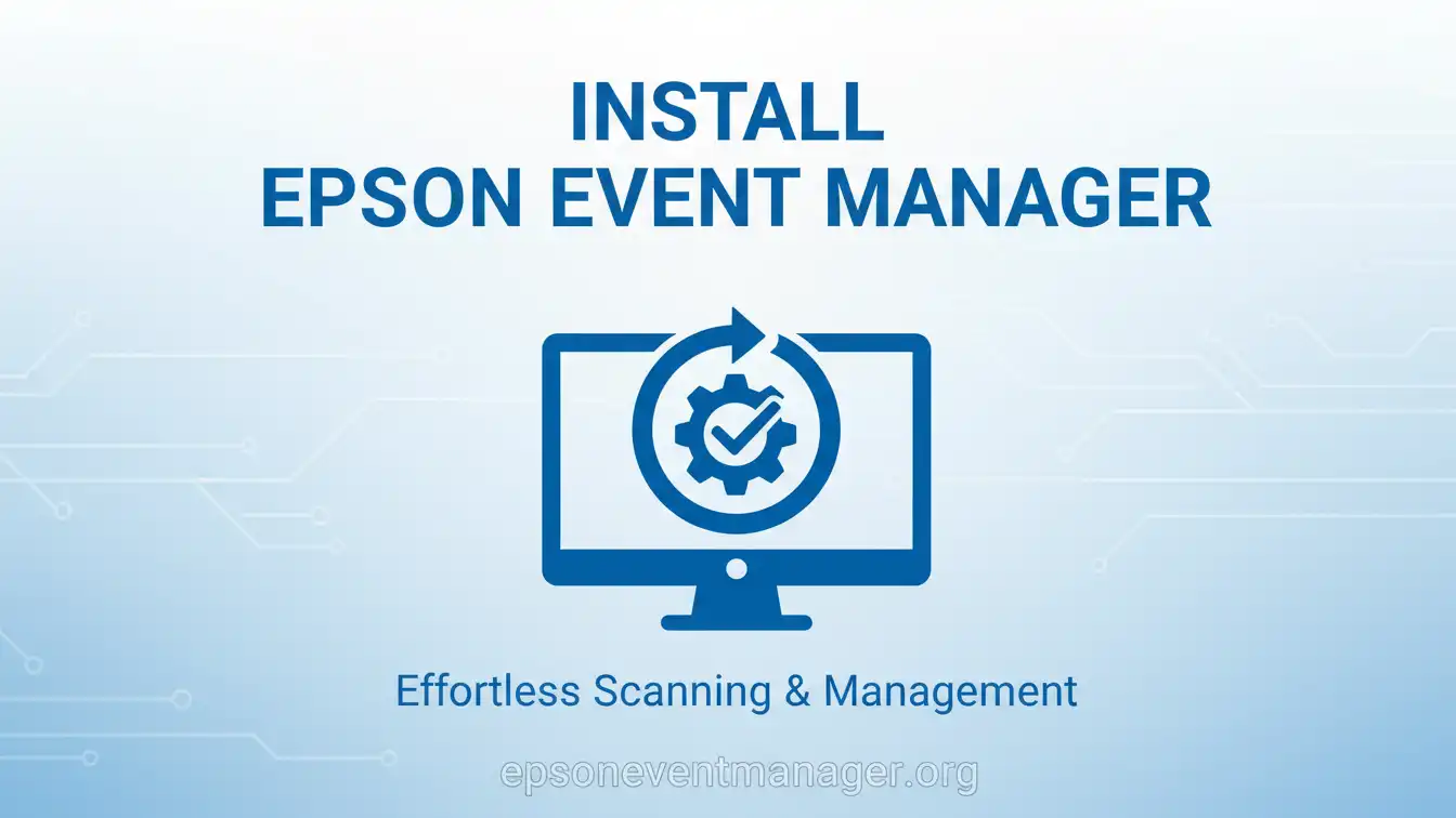Install Epson Event Manager